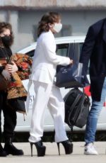 LADY GAGA at Leonardo Da Vinci International Airport in Rome 03/04/2021