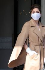 LADY GAGA Leaves Her Hotel in Rome 03/02/2021