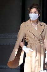 LADY GAGA Leaves Her Hotel in Rome 03/02/2021