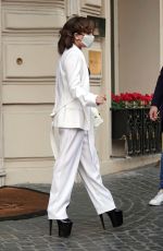 LADY GAGA Leaves Her Hotel in Rome 03/04/2021