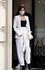 LADY GAGA Leaves Her Hotel in Rome 03/04/2021