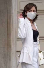 LADY GAGA Leaves Her Hotel in Rome 03/04/2021