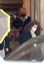 LADY GAGA Leaves Her Hotel in Rome 03/24/2021