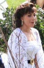 LADY GAGA on the Set of House Of Gucci at Lake Como 03/17/2021