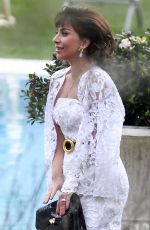 LADY GAGA on the Set of House Of Gucci at Lake Como 03/17/2021