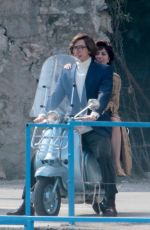 LADY GAGA on the Set of House of Gucci in Lake Como 03/18/2021