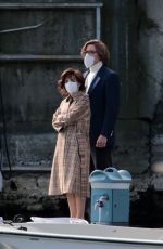 LADY GAGA on the Set of House of Gucci in Lake Como 03/18/2021