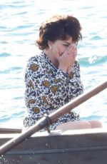LADY GAGA on the Set of House of Gucci in Lake Como 03/18/2021
