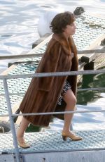 LADY GAGA on the Set of House of Gucci in Lake Como 03/18/2021