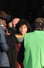 LADY GAGA on the Set of House Of Gucci in Milan 03/10/2021