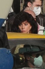 LADY GAGA on the Set of House Of Gucci in Milan 03/10/2021