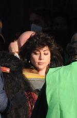 LADY GAGA on the Set of House Of Gucci in Milan 03/10/2021