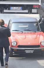 LADY GAGA on the Set of House Of Gucci in Milan 03/13/2021