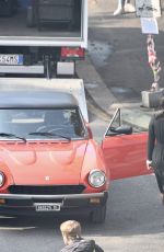 LADY GAGA on the Set of House Of Gucci in Milan 03/13/2021