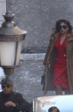 LADY GAGA on the Set of House Of Gucci in Rome 03/22/2021