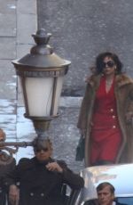 LADY GAGA on the Set of House Of Gucci in Rome 03/22/2021