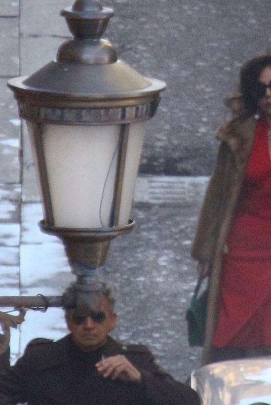 LADY GAGA on the Set of House Of Gucci in Rome 03/22/2021