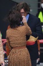 LADY GAGA on the Set of The House of Gucci in Milan 03/11/2021
