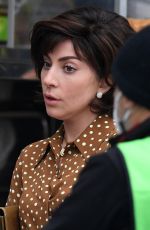LADY GAGA on the Set of The House of Gucci in Milan 03/11/2021