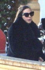 LADY GAGA Takes a Break from Filming House of Gucci in Cernobbio 03/19/2021