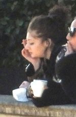 LADY GAGA Takes a Break from Filming House of Gucci in Cernobbio 03/19/2021