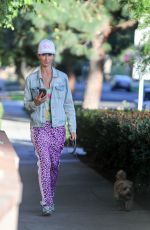 LADY VICTORIA HERVEY Out with Her Dog in West Hollywood 03/02/2021