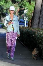 LADY VICTORIA HERVEY Out with Her Dog in West Hollywood 03/02/2021