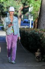 LADY VICTORIA HERVEY Out with Her Dog in West Hollywood 03/02/2021