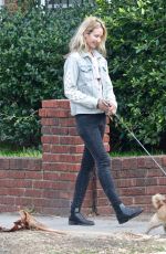 LADY VICTORIA HERVEY Out with Her Dog in West Hollywood 03/14/2021