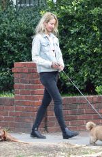 LADY VICTORIA HERVEY Out with Her Dog in West Hollywood 03/14/2021