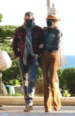 LAETICIA HALLYDAY and Jalil Lespert at Nobu in Malibu 03/04/2021