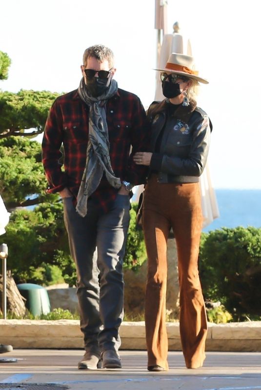 LAETICIA HALLYDAY and Jalil Lespert at Nobu in Malibu 03/04/2021