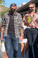 LAETICIA HALLYDAY and Jalil Out Shopping in Malibu 03/21/2021
