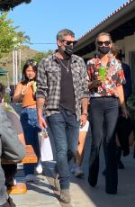 LAETICIA HALLYDAY and Jalil Out Shopping in Malibu 03/21/2021