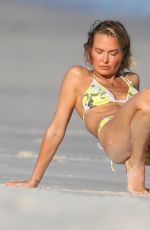 LARA BINGLE in Bikinis at a Photoshoot on the Beach in Sydney 03/04/2021