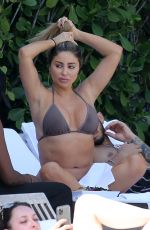 LARSA PIPPEN in Bikini at a Pool in Miami 03/13/2021