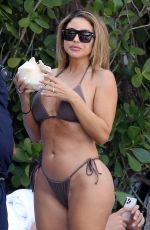 LARSA PIPPEN in Bikini at a Pool in Miami 03/13/2021
