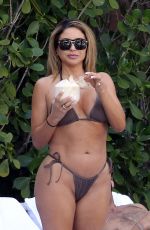 LARSA PIPPEN in Bikini at a Pool in Miami 03/13/2021