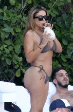 LARSA PIPPEN in Bikini at a Pool in Miami 03/13/2021