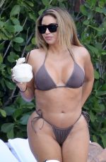 LARSA PIPPEN in Bikini at a Pool in Miami 03/13/2021