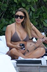 LARSA PIPPEN in Bikini at a Pool in Miami 03/13/2021