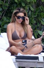 LARSA PIPPEN in Bikini at a Pool in Miami 03/13/2021