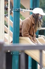 LEIGHTON MEESTER at a Park in Los Angeles 03/25/2021