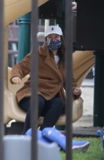 LEIGHTON MEESTER at a Park in Los Angeles 03/25/2021