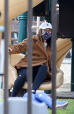 LEIGHTON MEESTER at a Park in Los Angeles 03/25/2021