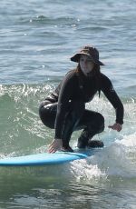 LEIGHTON MEESTER Out Surfing in Malibu 03/20/2021