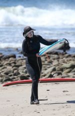 LEIGHTON MEESTER Out Surfing in Malibu 03/24/2021