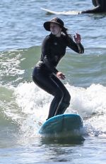 LEIGHTON MEESTER Out Surfing in Malibu 03/24/2021