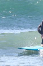LEIGHTON MEESTER Out Surfing in Malibu 03/31/2021