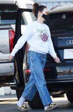 LENA HEADEY at a Gas Station in Los Angeles 03/17/2021